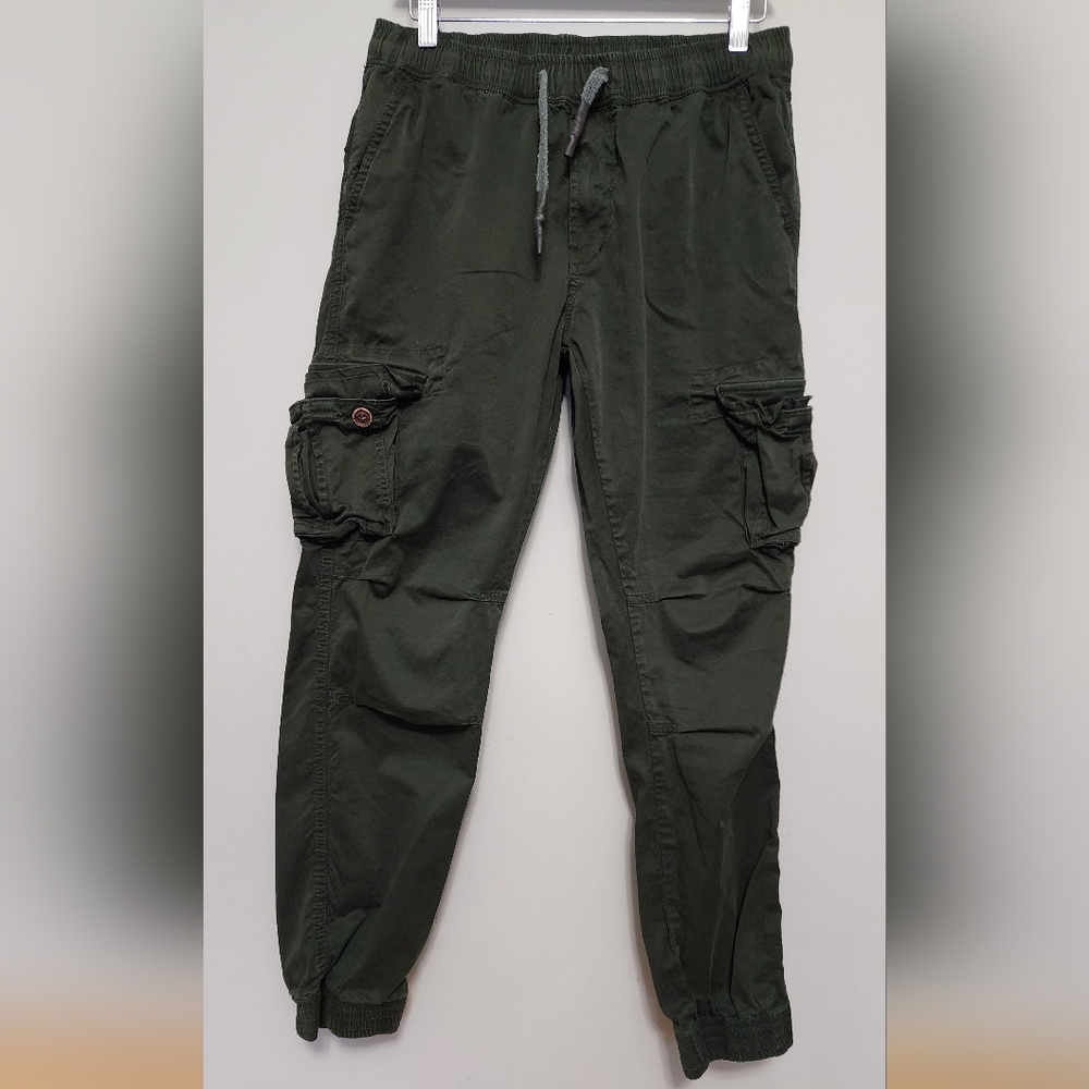 Abercrombie & Fitch Olive Green Cargo Jogger Pants Size 34